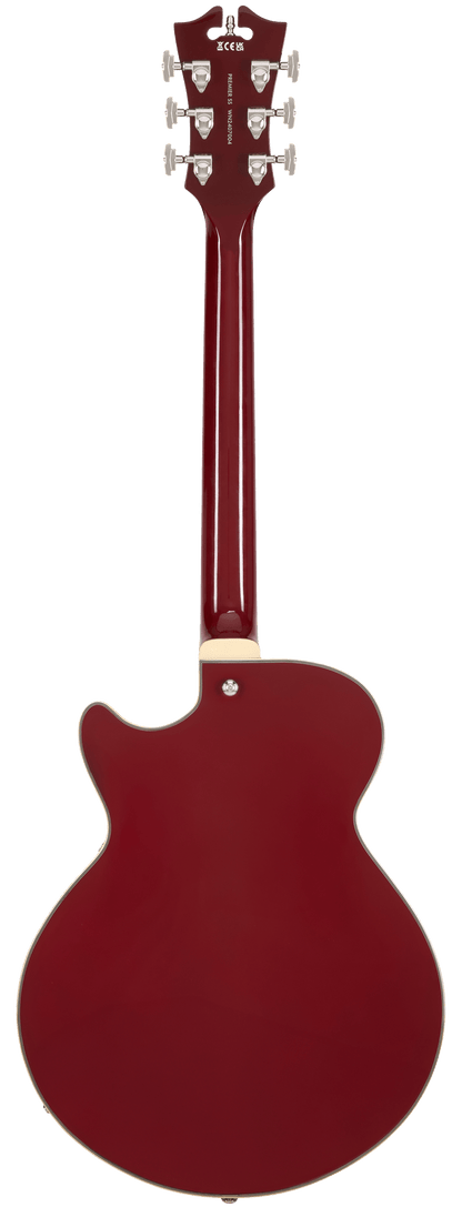 D’Angelico Premier SS Semi - Hollow Electric Guitar - Burnt Red - Music Planet NZ