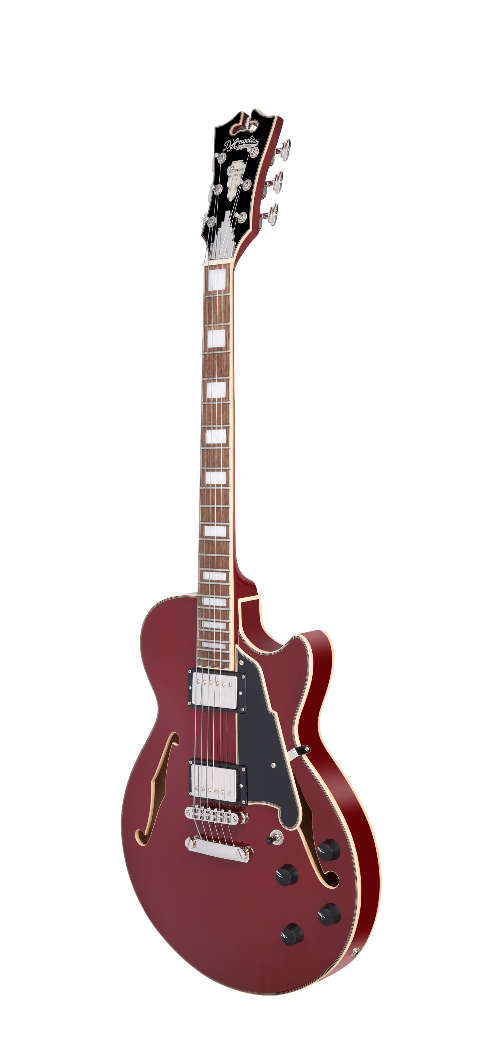 D’Angelico Premier SS Semi - Hollow Electric Guitar - Burnt Red - Music Planet NZ