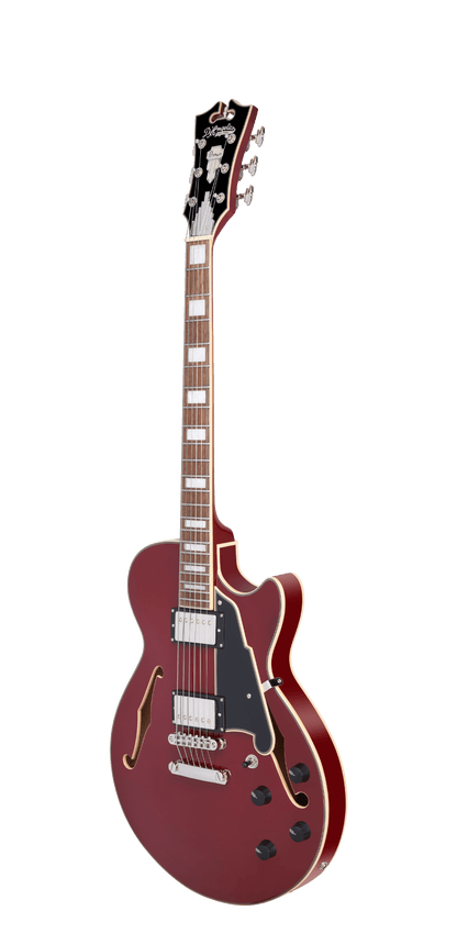 D’Angelico Premier SS Semi - Hollow Electric Guitar - Burnt Red - Music Planet NZ