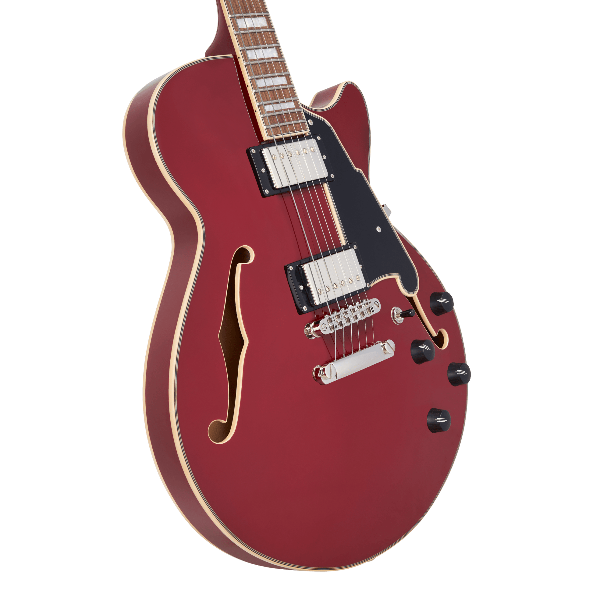 D’Angelico Premier SS Semi - Hollow Electric Guitar - Burnt Red - Music Planet NZ