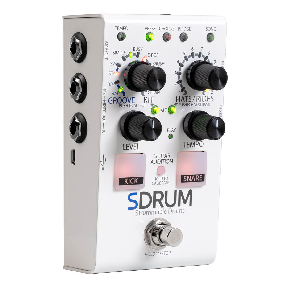 DigiTech SDRUM Strummable Drumsドラムマシンペダル Digitech SDrum Strummable Drum Pedal | Music Planet NZ