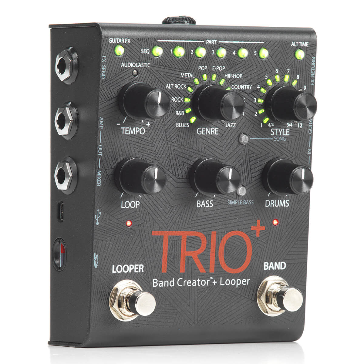 ギター DigiTech TRIO Band Creator Digitech Trio+ Band Creator + Looper Pedal | Music Planet NZ