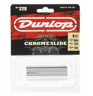 DUNLOP CHROME STEEL MEDIUM SLIDE MEDIUM - Music Planet New Zealand