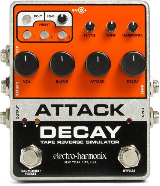 EHX ATTACK DECAY TAPE REVERSE SIMULATOR - Music Planet New Zealand