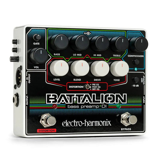 EHX BATTALION BASS PREAMP AND DI - Music Planet New Zealand