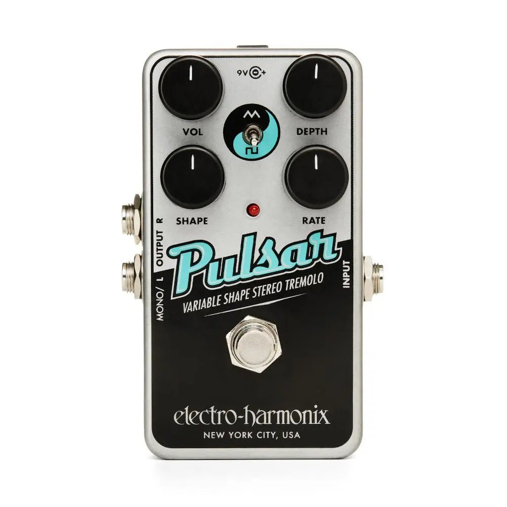 EHX NANO PULSAR VARIABLE SHAPE STEREO TREMOLO - Music Planet New Zealand