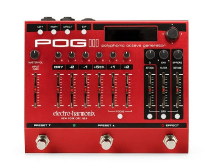 EHX POG3 POLYPHONIC OCTAVE GENERATOR - Music Planet New Zealand