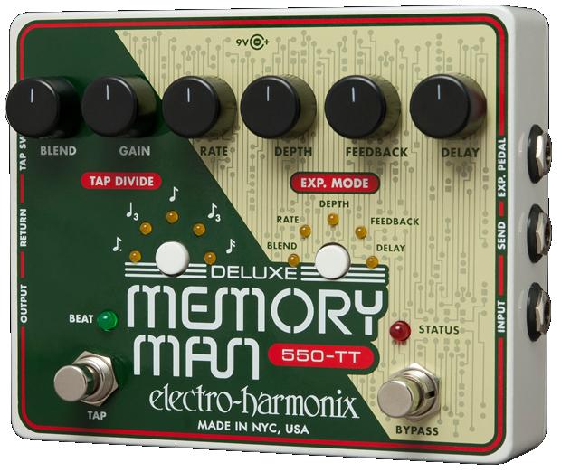 ELECTRO HARMONIX DELUXE MEMORY MAN 550MS - Music Planet New Zealand