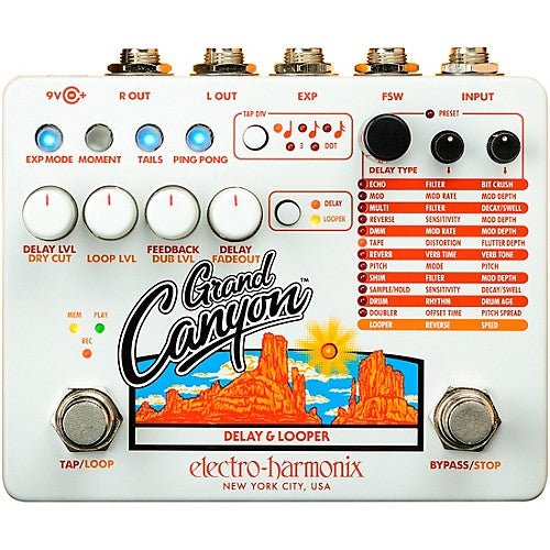 Electro-Harmonix Grand Canyon Delay and Looper Pedal | Music Planet NZ