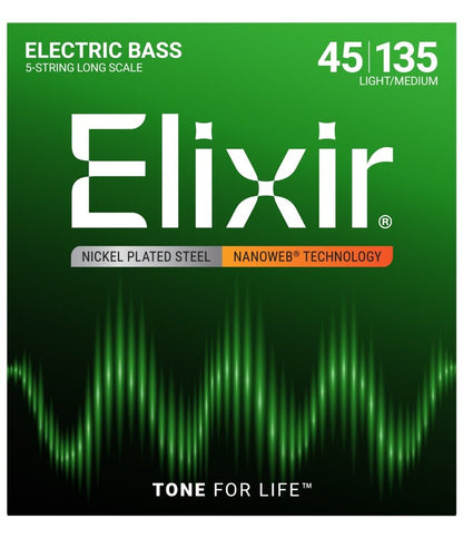 ELIXIR BASS NW 5 - STRING LT/MEDIUM L/SCAL - Music Planet New Zealand