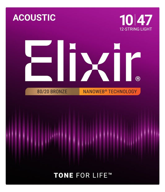 ELIXIR NW ACOUSTIC 12 STRING LIGHT 10 - 47 - Music Planet New Zealand