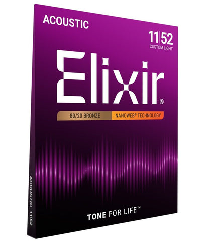 ELIXIR NW ACOUSTIC CUSTOM LIGHT 011 - 052 - Music Planet New Zealand