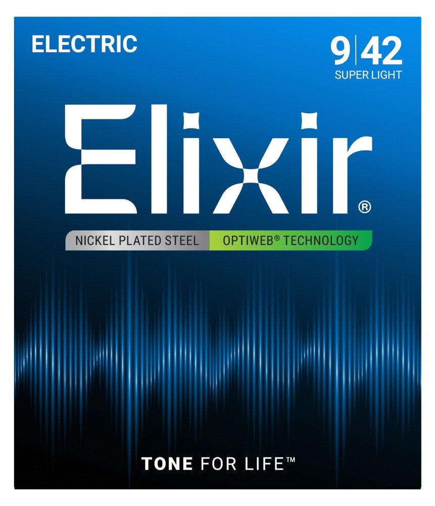 ELIXIR OPTIWEB ELECTRIC EXTRA LIGHT - Music Planet New Zealand