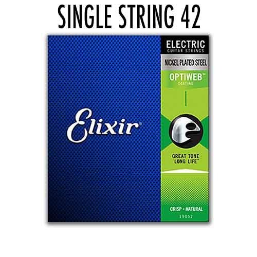 Elixir Strings Optiweb Elixir Optiweb Electric Single 042 Guitar Strings | Music Planet NZ