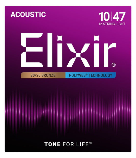 ELIXIR POLYWEB ACOUSTIC 12 - STRING 10 - 47 - Music Planet New Zealand