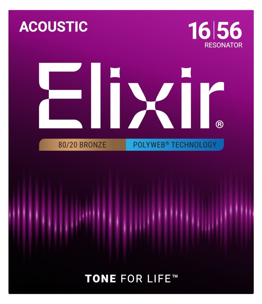 ELIXIR POLYWEB RESONATOR STRINGS 016 - 056 - Music Planet New Zealand