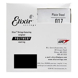 ELIXIR SINGLE PLAIN STEEL 017 STRING - Music Planet New Zealand