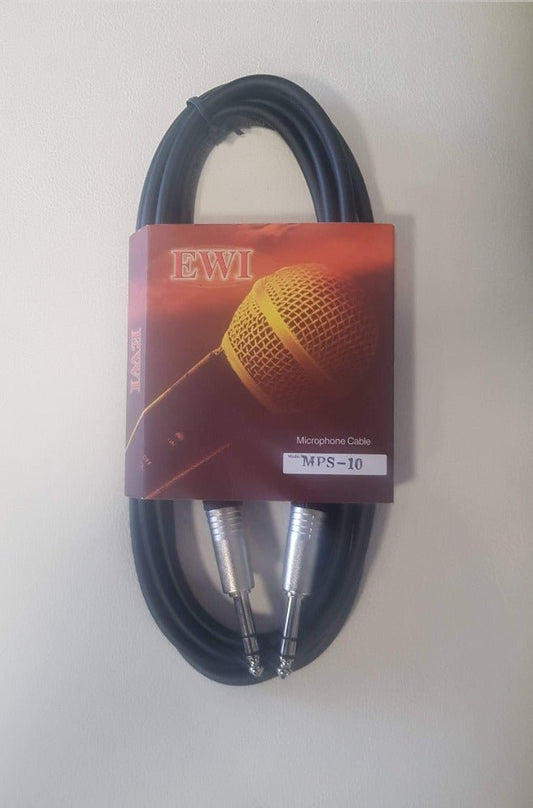 EWI 1/4 TRS JACK TO 1/4 TRS JACK 10 FT - Music Planet New Zealand