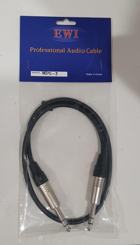 EWI 1/4 TRS JACK TO 1/4 TRS JACK 2 FT - Music Planet New Zealand