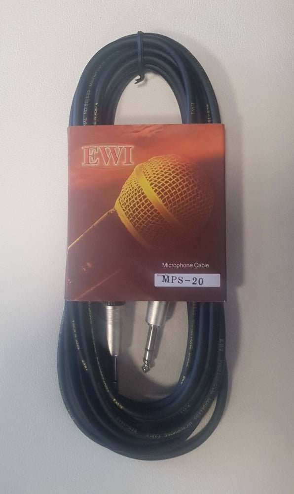 EWI 1/4" TRS JACK TO 1/4" TRS JACK 20FT - Music Planet New Zealand