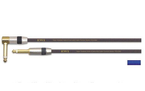 EWI JACK - JACK 10 FT RIGHT ANGLED BLUE - Music Planet New Zealand