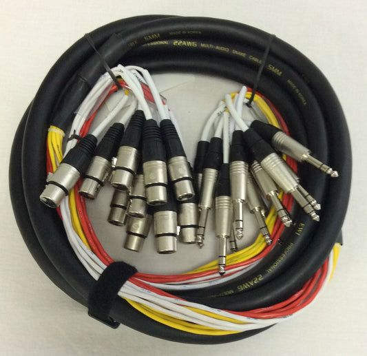 EWI TRS - XLR FEMALE MULTI - TRK CABLE 15 FT - Music Planet New Zealand