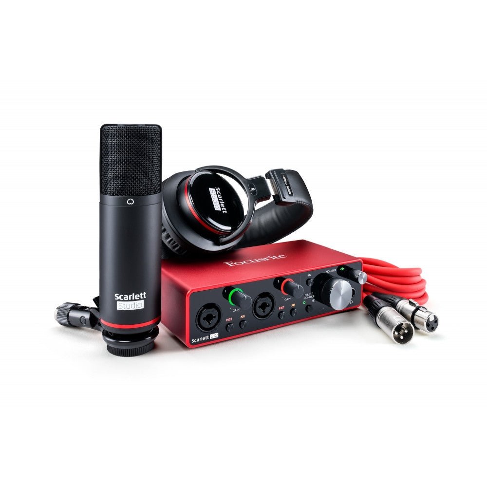 FOCUSRITE SCARLETT 2I2 MK4 STUDIO BUNDLE - Music Planet New Zealand