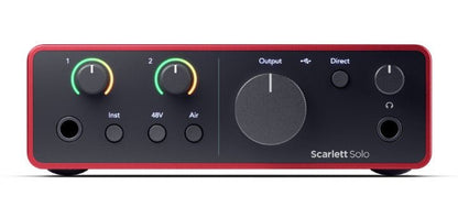 FOCUSRITE SCARLETT SOLO MK4 2 IN/2 OUT - Music Planet New Zealand