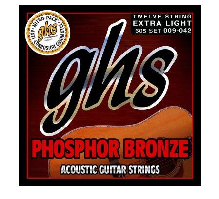 GHS PHOSPHER BRONZE 12 STRING SET 009 - 042 XL - Music Planet New Zealand