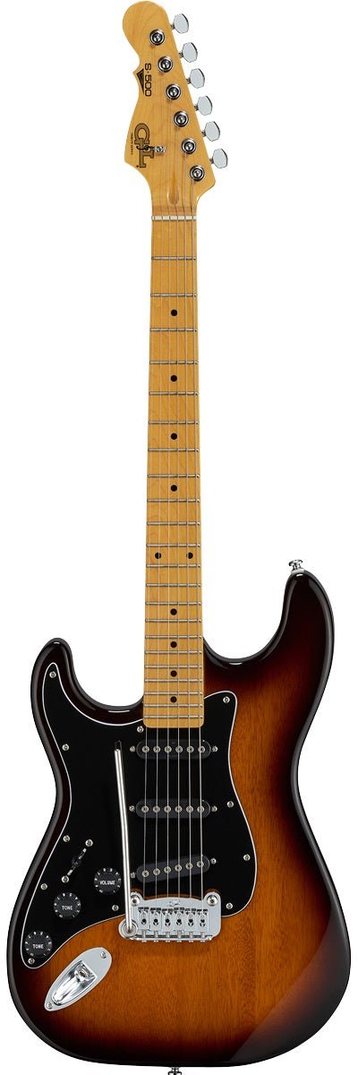 G&L S500 TOBACCO SUNBURST MP NECK LEFT HAND GUITAR - Music Planet New Zealand