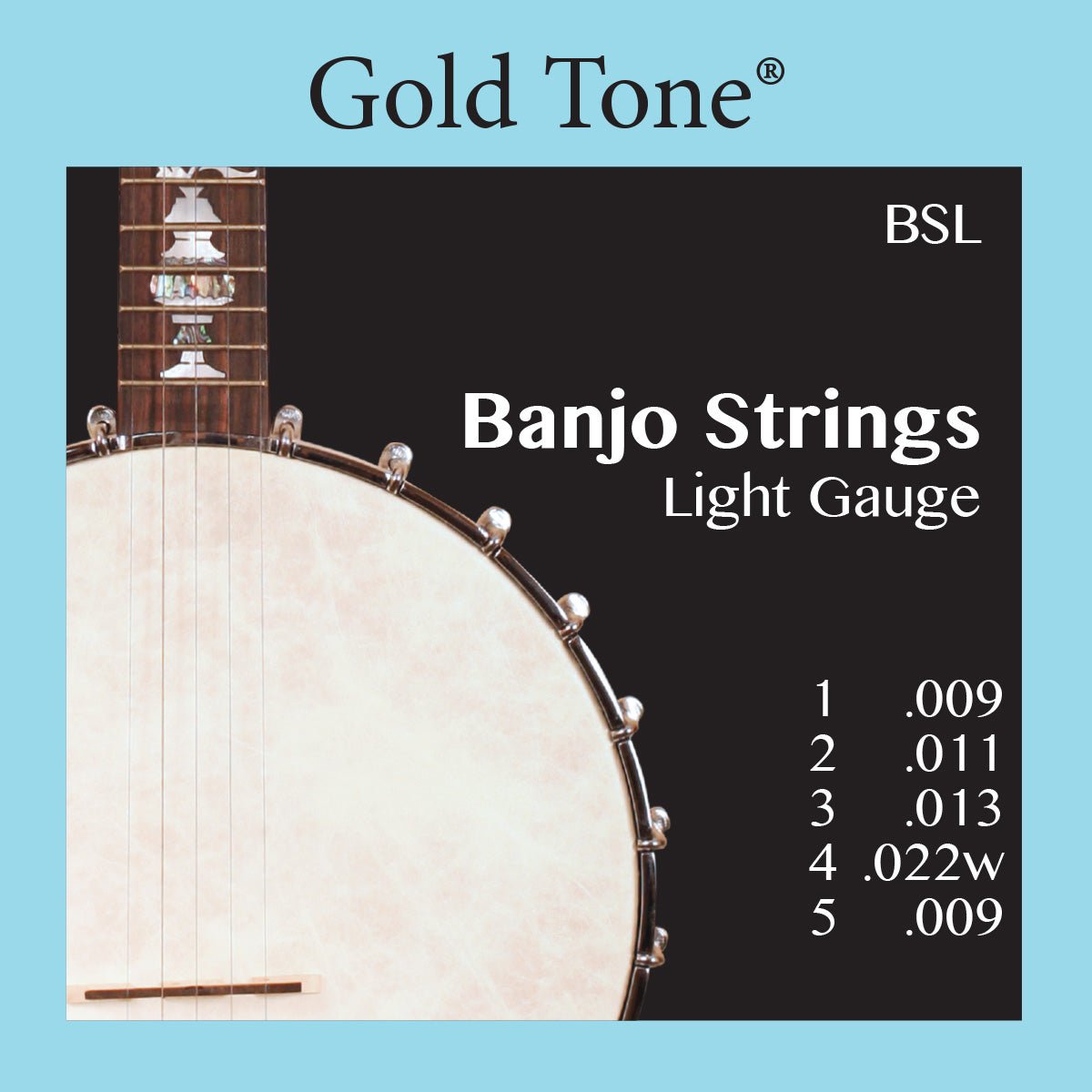 GOLDTONE BSL BANJO STRINGS LIGHT - Music Planet New Zealand