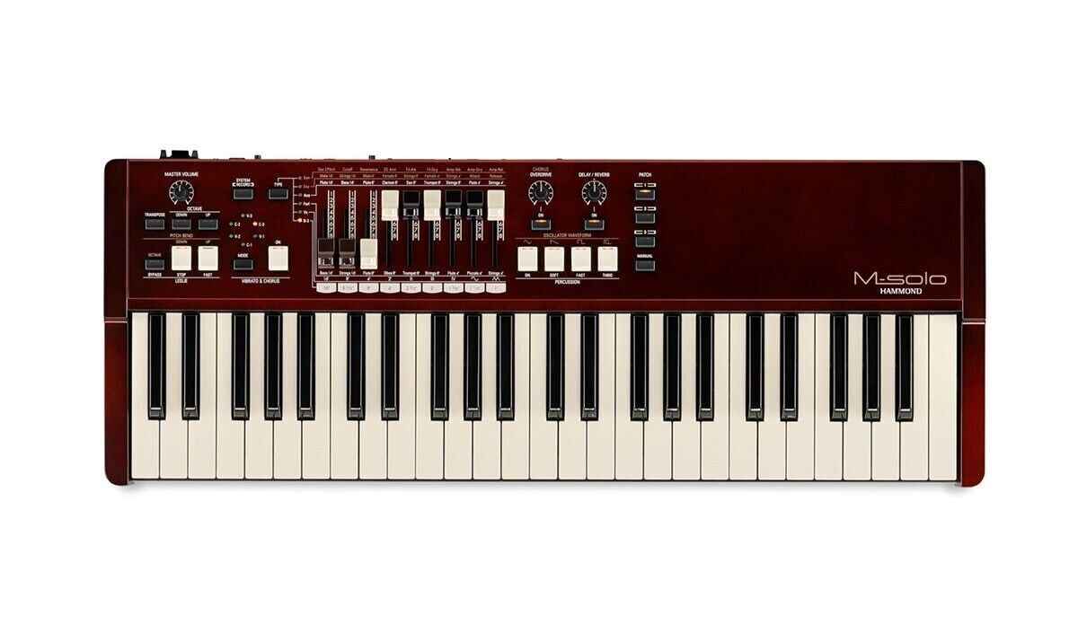 HAMMOND M - SOLO BURGUNDY VIRTUAL MULTI - CONTACT KEYBOARD - Music Planet New Zealand