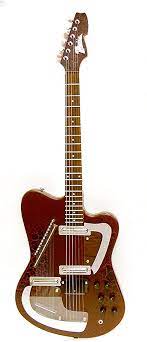 ITALIA MODENA SITAR RED CRACKLE - Music Planet New Zealand