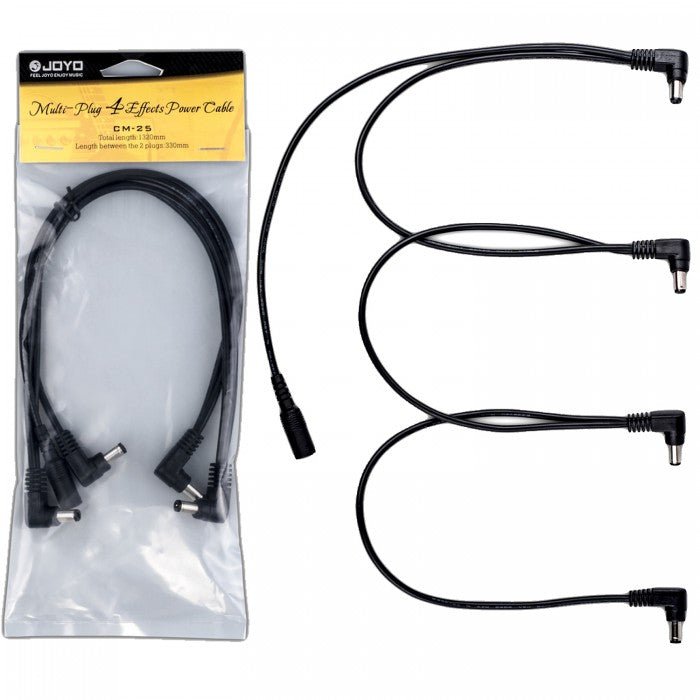 JOYO 25CM 4 WAY DAISY CHAIN CABLE - Music Planet New Zealand