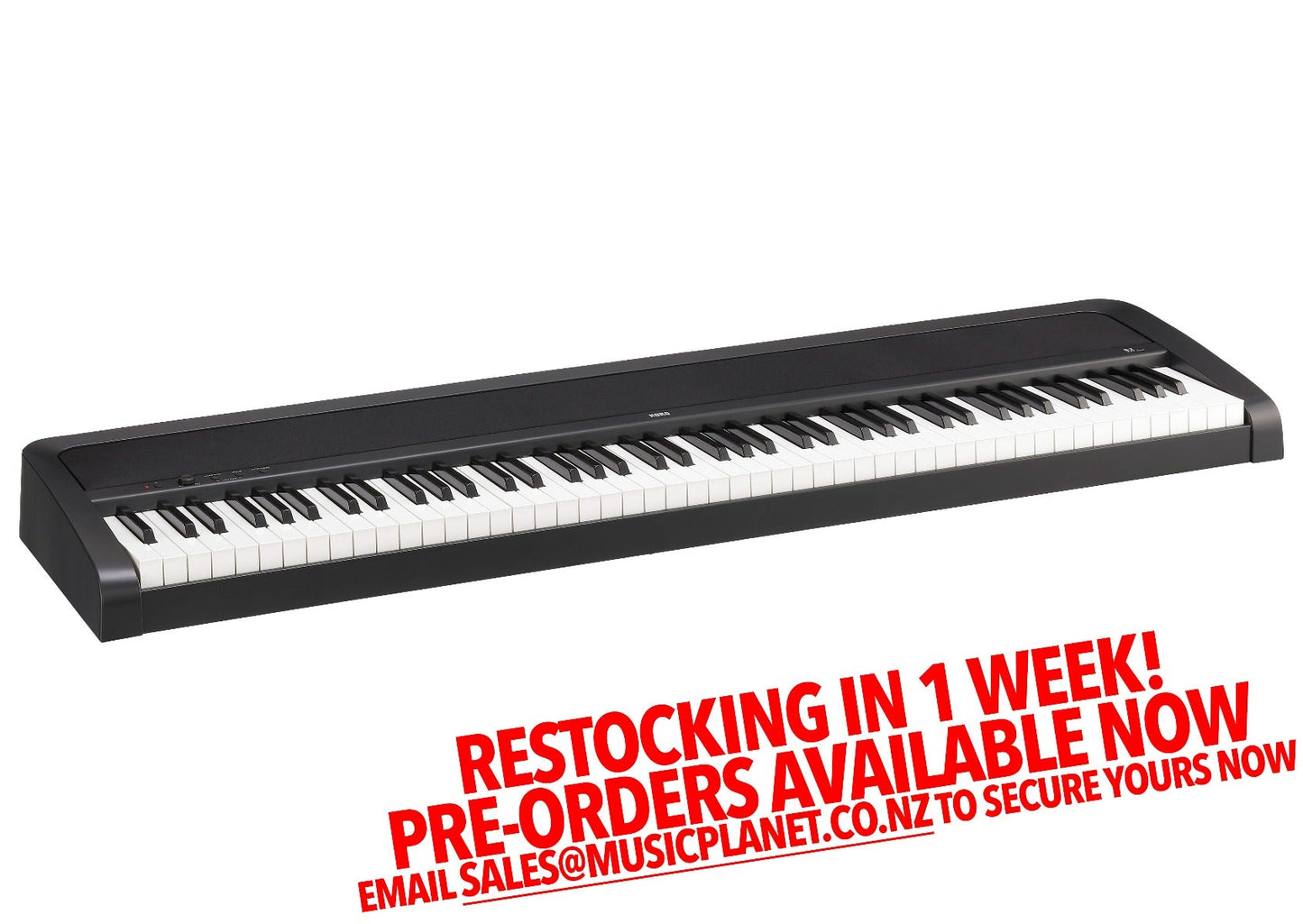 KORG B2 DIGITAL PIANO WITH USB BLACK - Music Planet New Zealand