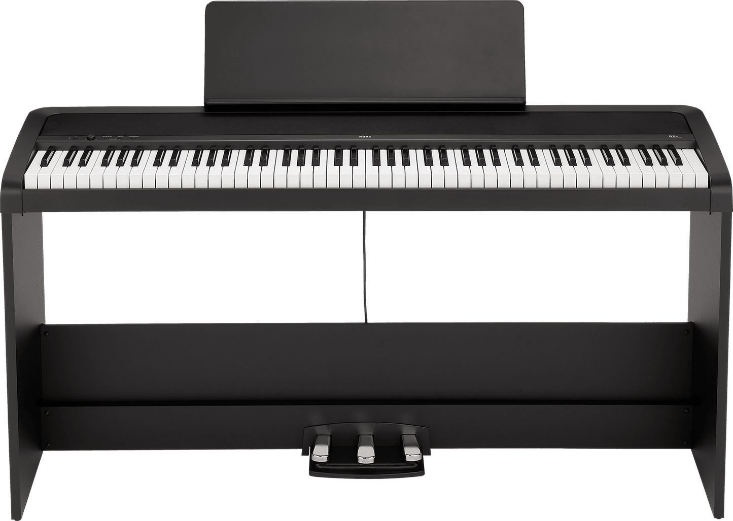 Korg B2+SP 88 - Key Digital Piano with Stand & Triple Pedal Black - Music Planet NZ