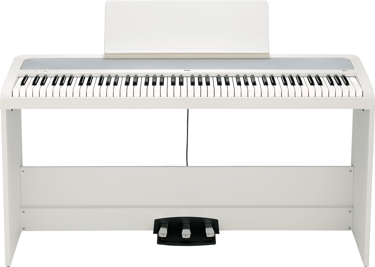 Korg B2+SP 88 - Key Digital Piano with Stand & Triple Pedal White - Music Planet NZ