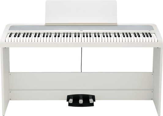 Korg B2+SP 88 - Key Digital Piano with Stand & Triple Pedal White - Music Planet NZ