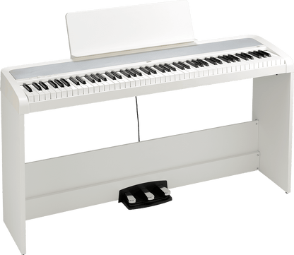 Korg B2+SP 88 - Key Digital Piano with Stand & Triple Pedal White - Music Planet NZ