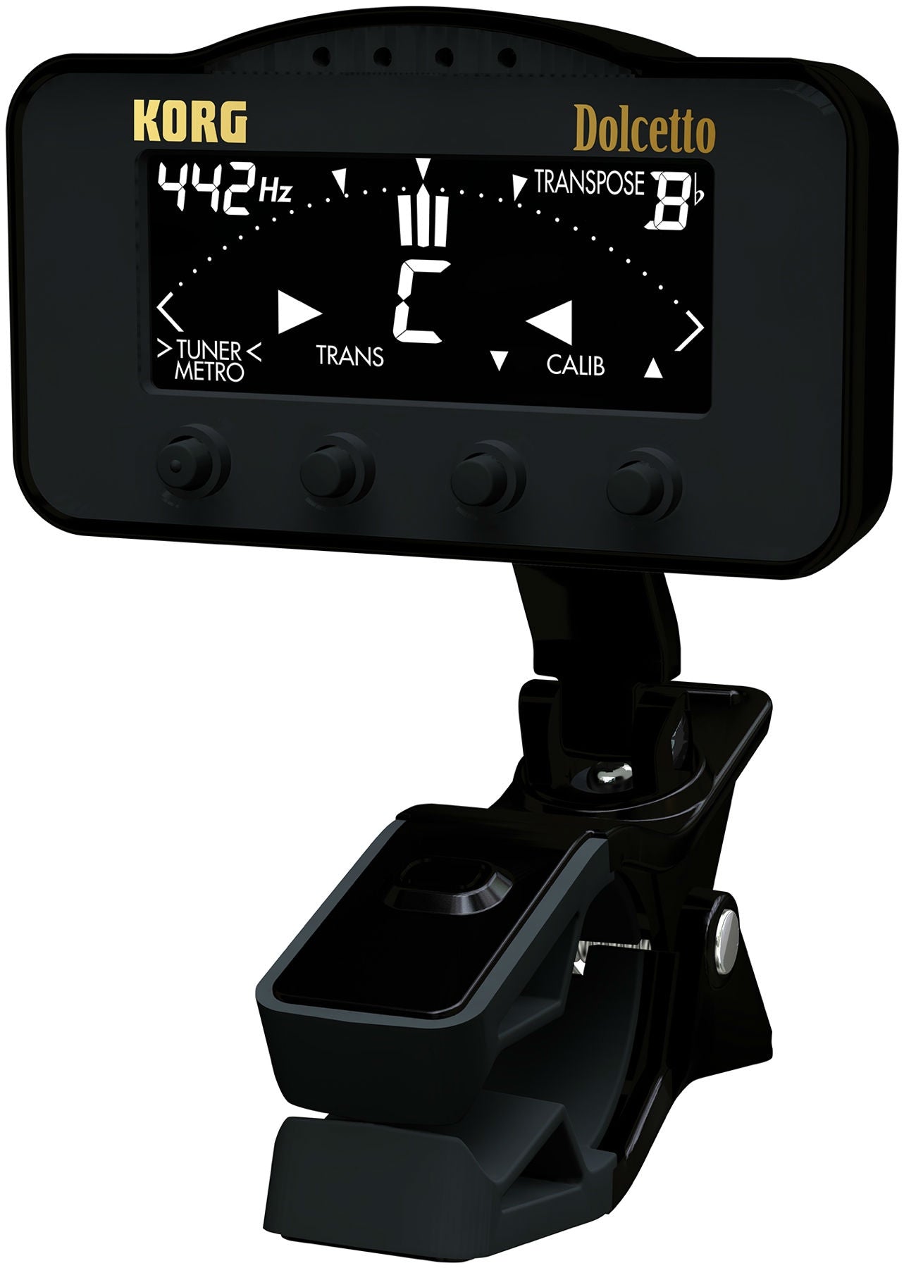 KORG DOLCETTO CLIP ON TUNER METRONOME - Music Planet New Zealand
