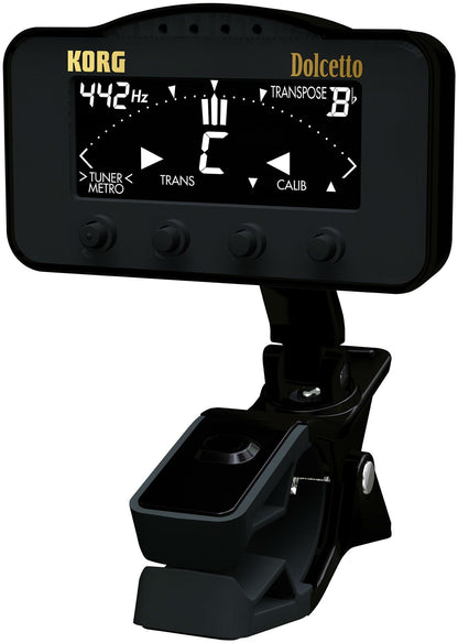 KORG DOLCETTO CLIP ON TUNER METRONOME - Music Planet New Zealand