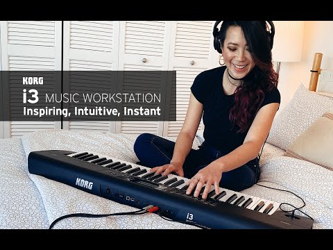 KORG I3 WORKSTATION KEYBOARD MATT BLACK - Music Planet New Zealand