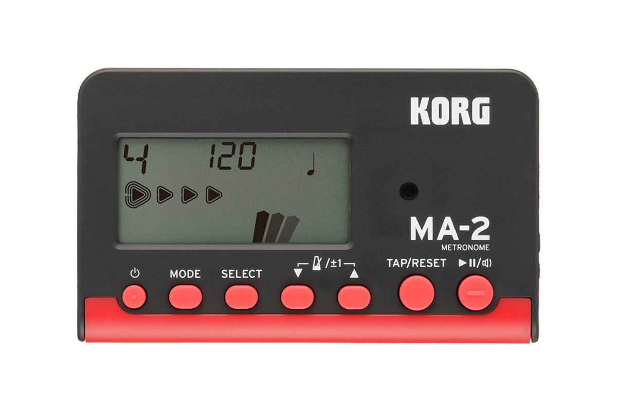 KORG MA2 DIGITAL METRONOME BLACK RED - Music Planet New Zealand