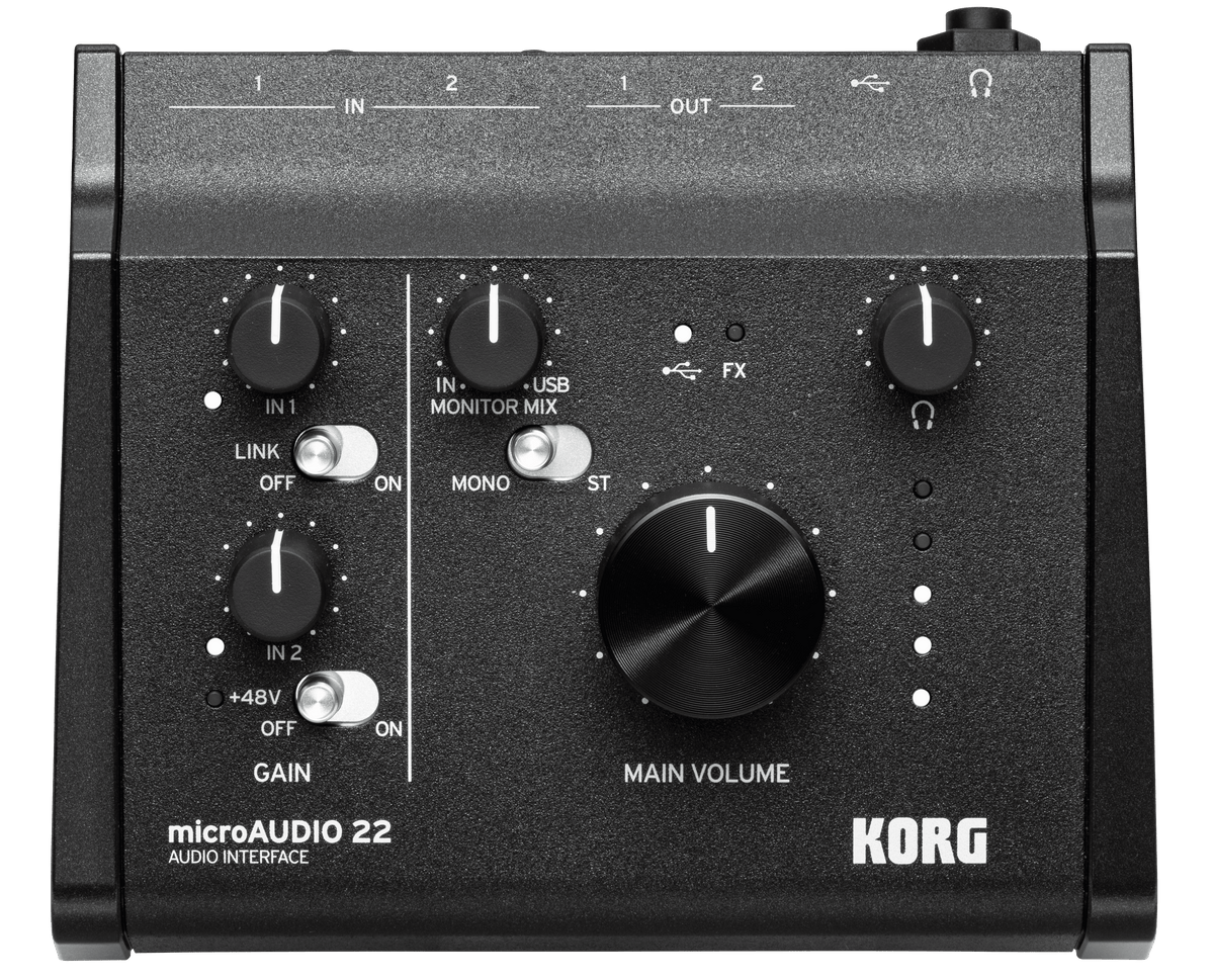 Usb Korg Korg microAUDIO 22 USB Audio Interface | Music Planet NZ