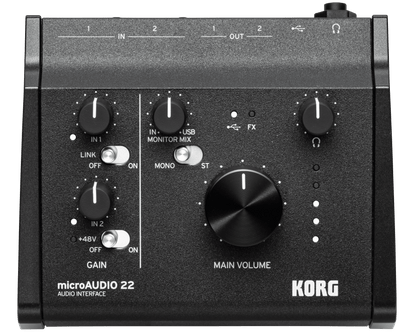 Korg microAUDIO 22 USB Audio Interface - Music Planet NZ