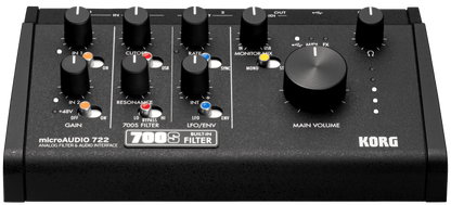 Korg microAUDIO 722 Hybrid Audio Interface with Analog Filter - Music Planet NZ