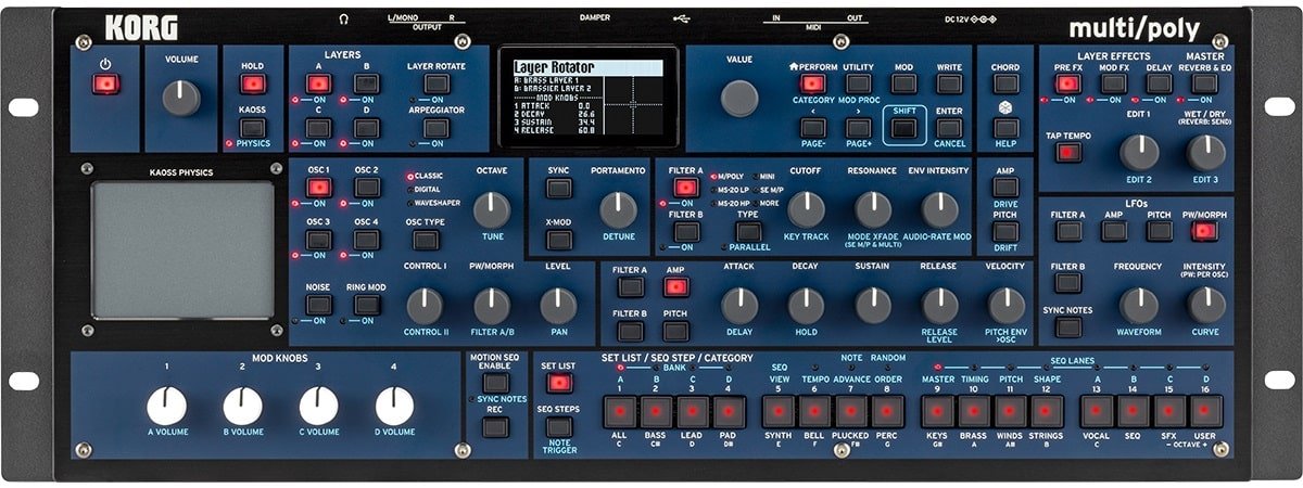 KORG MULTI/POLY VIRTUAL ANALOG SYNTH MODULE - Music Planet New Zealand