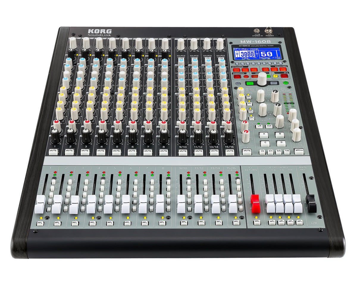KORG MW - 1608 16 CHANNEL HYBRID MIXER - Music Planet New Zealand