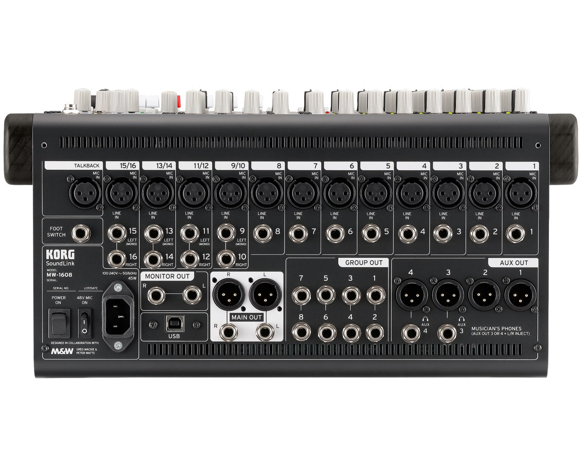 KORG MW - 1608 16 CHANNEL HYBRID MIXER - Music Planet New Zealand