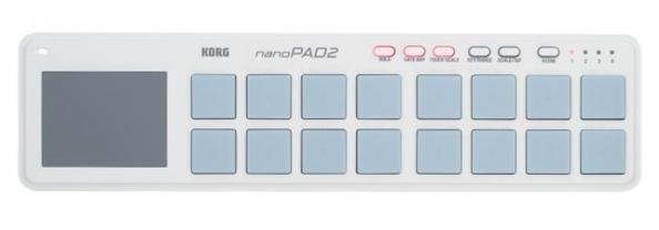 KORG NANOPAD2 MIDI CONTROLLER WHITE - Music Planet New Zealand
